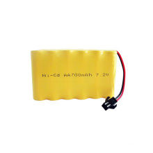 AA 9.6v 700mah ni-cd battery pack